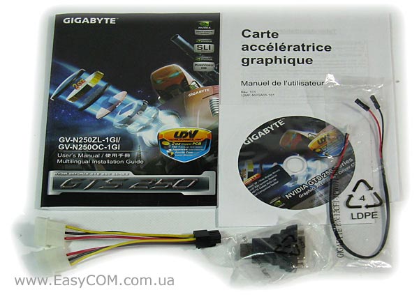 Обзор видеокарты GIGABYTE GeForce GTS 250 с 1024 МБ GDDR3